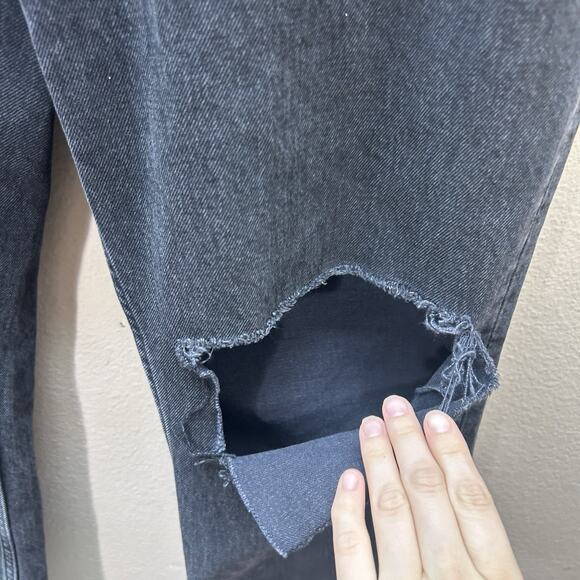 Abercrombie & Fitch Women's 90’s Straight Ultra High Rise Jeans 28 6S Curve Love - Picture 4 of 10